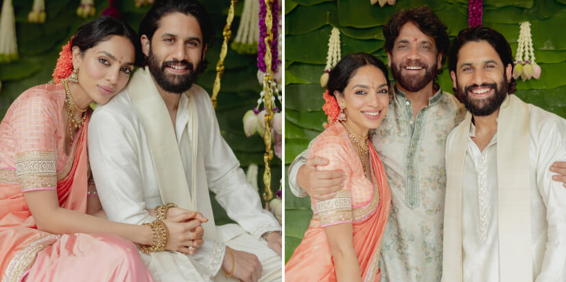 Dazzlerr: Nagarjuna Shares First Look at Naga Chaitanya and Sobhita Dhulipala’s Stunning Traditional Wedding!