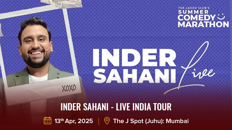Inder Sahani - Live India Tour