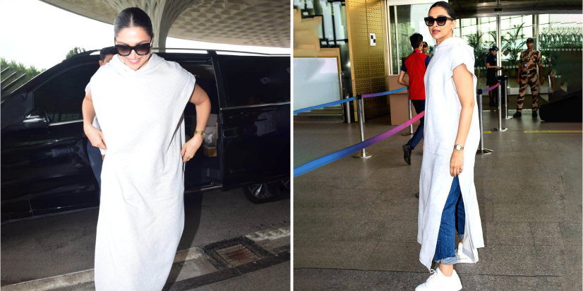 Classic white hoodie dress