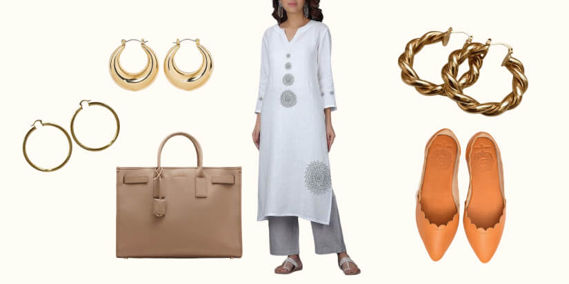 Corporate Chic_ Blazer with Kurta and Palazzos