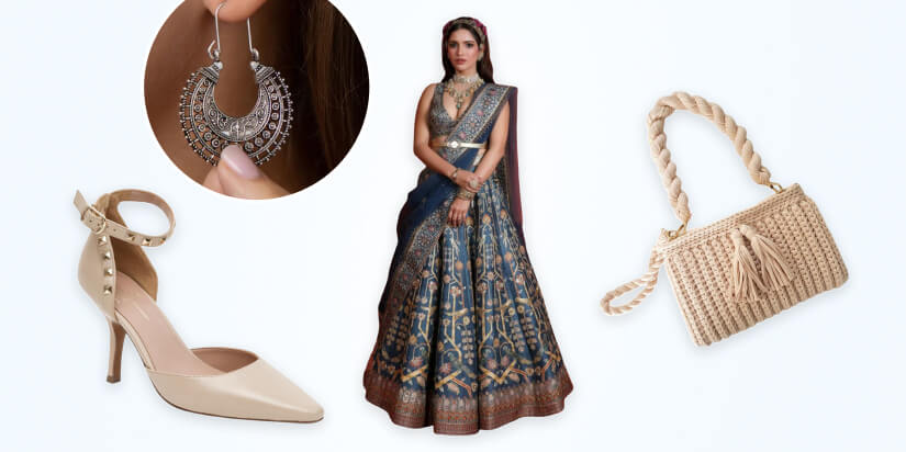 Festive Fierce_ Lehenga with Belted Blouse