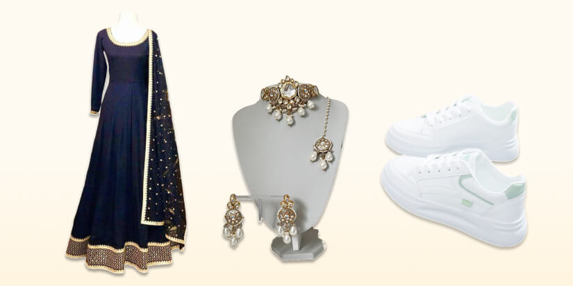 Festive Fire_ Anarkali with Sneakers