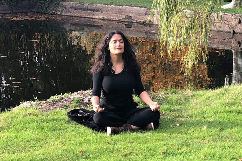 Salma Hayek glowing skin