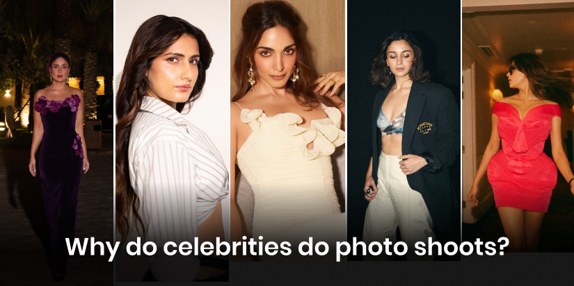 Celebrity posing confidently during a professional photo shoot.