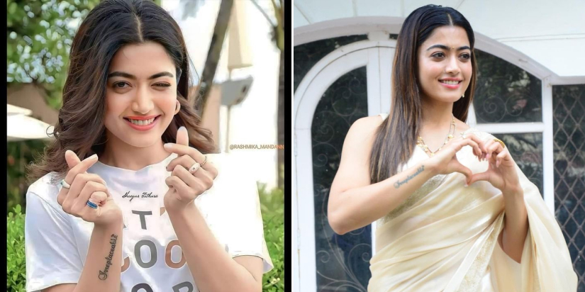 Famous star posing for social media