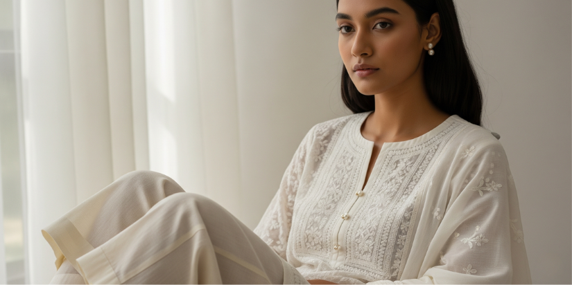 Kurti-With-Ensemble-with-Texture