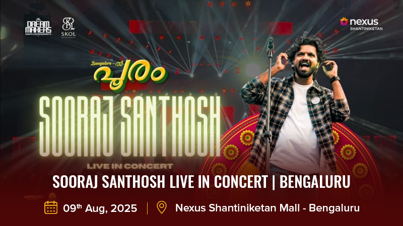 Sooraj Santhosh Live In Concert | Bengaluru