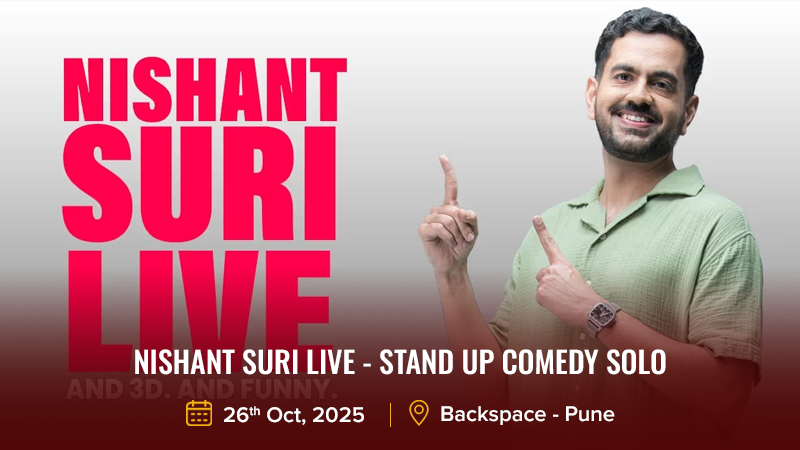 Nishant Suri Live - Stand Up Comedy Solo banner