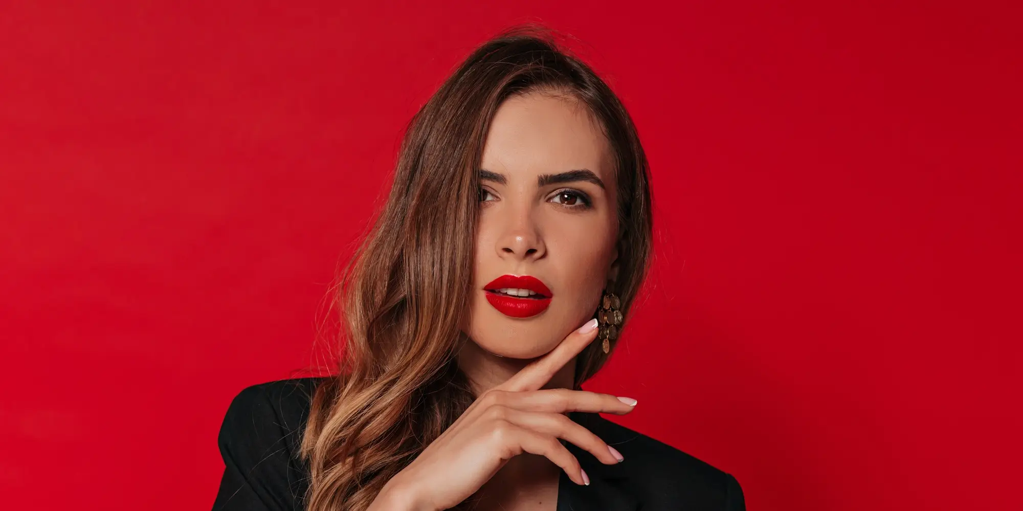 Classic Red Lip Look