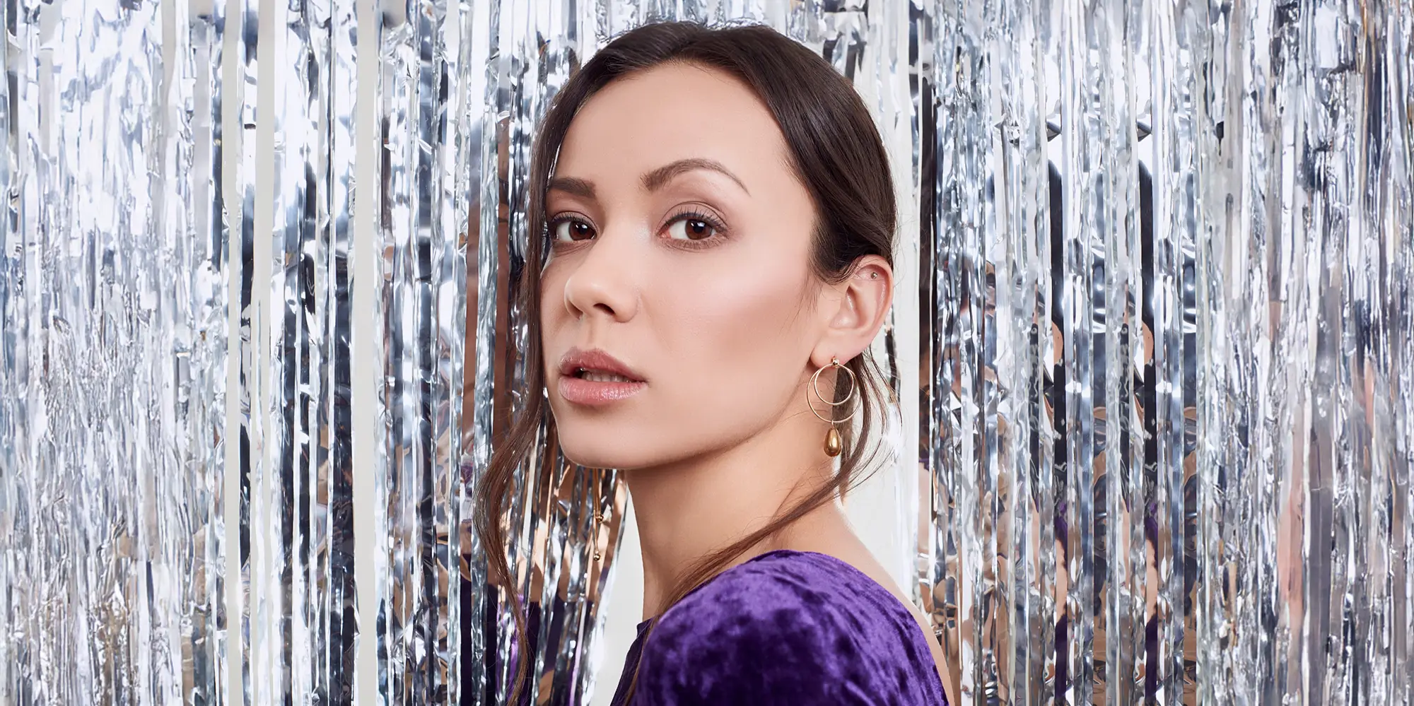 Shimmery Silver Look