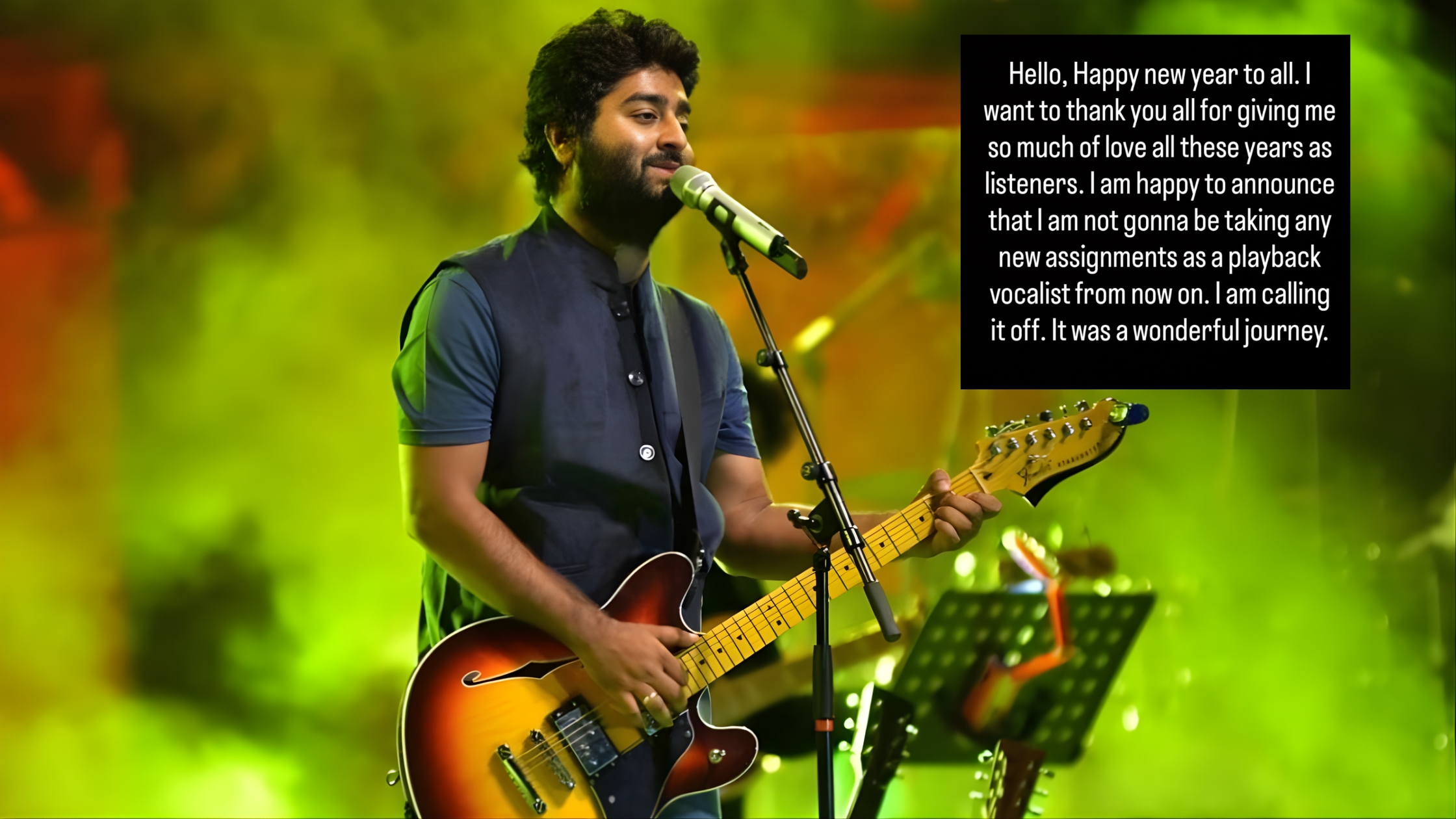 Feature Image showing Indian playback singer Arijit Singh